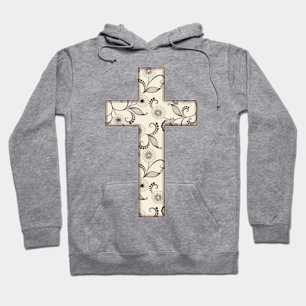 Christian Cross Hoodie by SagedArtDesign